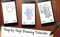 Drawing App Pirates Ships and Weapons Screen Shot 1