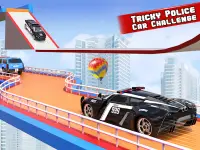 पुलिस कार स्टंट: मेगा रैंप फ्री कार रेसिंग गेम्स Screen Shot 7