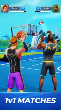 Basket Clash Basketball Spel Screen Shot 1