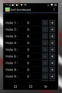Golf Scoreboard Screen Shot 0
