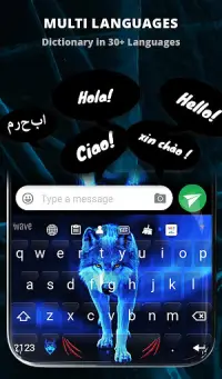 Ice Wallpaper and Keyboard - Lone Wolf Screen Shot 3
