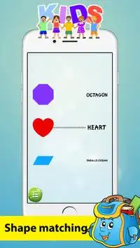 Match words - формы & цветов игры детский сад Screen Shot 1