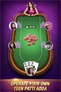 Teen Patti Adda: Online 3 Patti Indian Poker Screen Shot 0