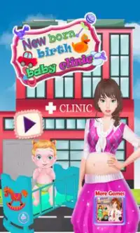 Клиника рождение ребенка игры Screen Shot 0