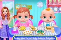 Babysitter Daily Care Nursery-Twins Vie de toilett Screen Shot 4