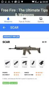 Guide for Free Fire New Tips & Weapons Screen Shot 1