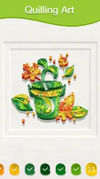 Paper Quilling Art: Color by Numbers Screen Shot 0