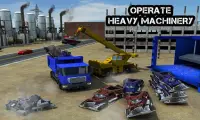 Wrecked Truck Crusher Crane 3D Screen Shot 4