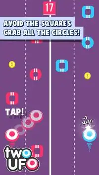 TWO UFO: tap game Screen Shot 3