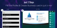 صانع بطاقة الأعمال الحرة زيارة بطاقة 2021 التطبيق Screen Shot 1