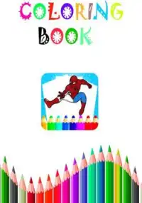 Superhero Coloring Book Games Screen Shot 0