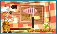 куриная жареная палочка - кухонная выпечка sim Screen Shot 1