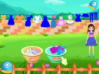 Wäschewaschen Mädchen Spiele Screen Shot 3