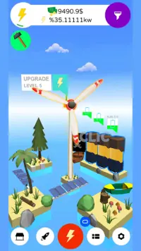 풍력 회사 풍차 시뮬레이션 유휴 게임, 거물 Screen Shot 6