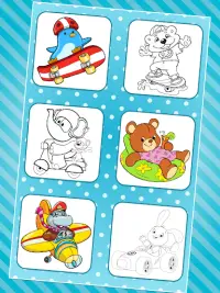 Driving Animals Coloring Pages Screen Shot 3