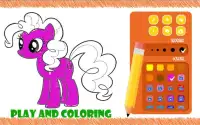 Cute Litle Pony Beautiful - Coloring Book Screen Shot 2