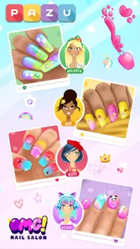 Girls Nail Salon - Manicure games for kids Screen Shot 0