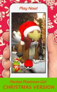 Pocket Pixelmon Christmas Go! Screen Shot 1