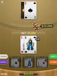 Blackjack Screen Shot 3