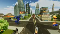 Future Flying Car Real Robot Transform City Rescue Screen Shot 0