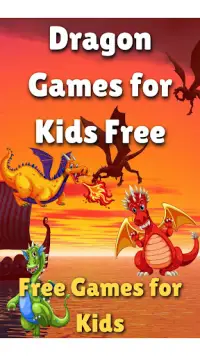 6下の子供のためのドラゴンゲーム Screen Shot 0