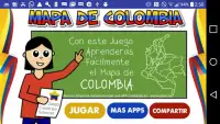 Mapa de Colombia Juego Screen Shot 0