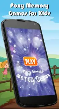 Pony Match Memory Games Kids Screen Shot 0