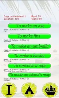 Desert island (text game) Screen Shot 1