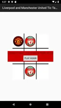 Liverpool VS Manchester United: Tic Tac Toe Game Screen Shot 2