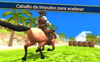 Caballo Montando Simulador 3D: Jockey Móvil Juego Screen Shot 3