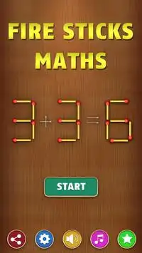 Fire Sticks Maths Screen Shot 0