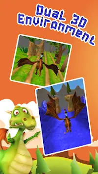Драконы 2 - 3D Fly Dragon игры Screen Shot 1