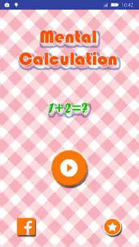 Mental Calculation game Screen Shot 1