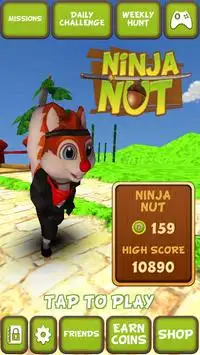 Ninja Nut Screen Shot 0