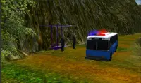 Police Bus Mountain Driving Screen Shot 2