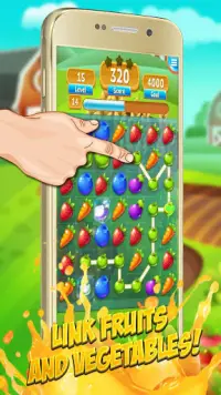 Fruitlink smash mania: gratis match 3 game Screen Shot 0