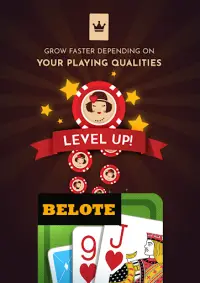 Belote Offline - Card Game Multiplayer Screen Shot 1