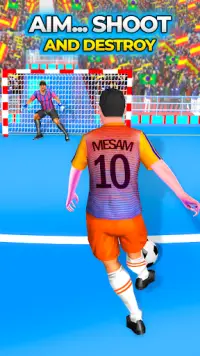 Football Kick and Goal: Indoor Soccer Futsal 2020 Screen Shot 3