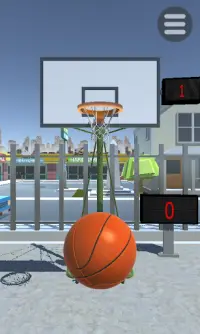 Basketball game shooting hoops Screen Shot 0