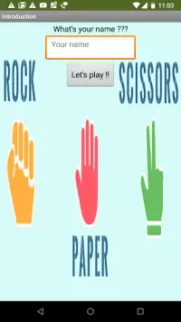 Rock Paper Scissors Screen Shot 1