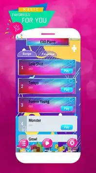 NEW EXO Piano TIles Screen Shot 1