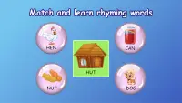 Kindergarten kids Learn Rhyming & Sight Word Games Screen Shot 5