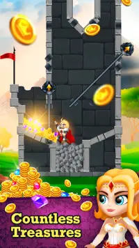 Rescue Knight - Hero Cut Puzzle & Easy Brain Test Screen Shot 2