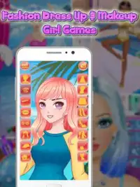ファッションドレスアップ & メイクアップ女の子のゲーム Screen Shot 0
