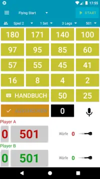 Darts Scorecard Screen Shot 0