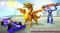 Police Dragon Robot Car - Fliegende Screen Shot 5