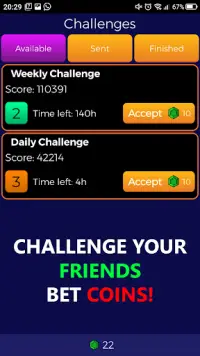 Crazy 7 - Puzzle Game - Merge Tiles Screen Shot 3