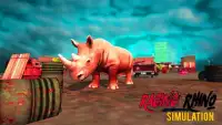 Raging Rhino Simulator Screen Shot 1