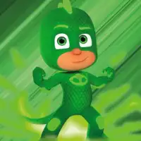 Green Pjmasks Car Racing Screen Shot 0