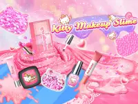 Pink Kitty Makeup Slime Screen Shot 0